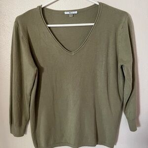 Milano Sage V-Neck Women's Sweater